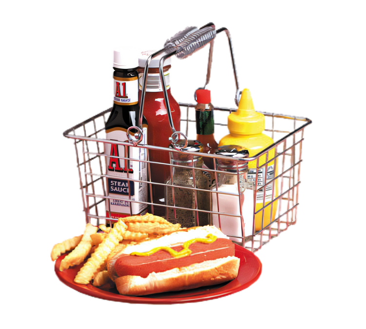 Product image #1 for American Metalcraft Rectangular Chrome Wire Serving Basket with Double Handles, 9 x 7 x 5 Inches