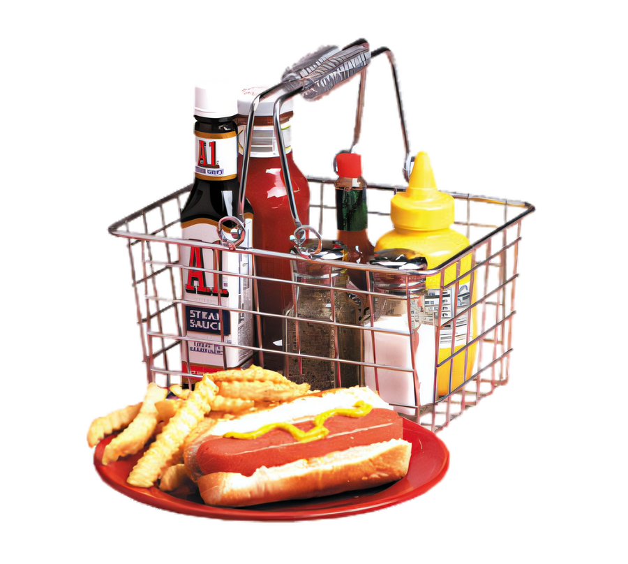 Product image #1 for American Metalcraft Rectangular Chrome Wire Serving Basket with Double Handles, 9 x 7 x 5 Inches