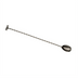 Thumbnail image #1 for Barfly Bar Spoon with Muddler, 11-13/16 Inch, Flat-Top End, Twisted Stem, Gun Metal Black-Plated 18/8 Stainless Steel