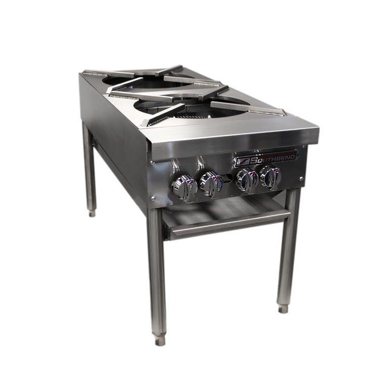 Product image #1 for Southbend SPR-2J-FB 18-Inch Double Stock Pot Range with 2 Cast Iron Burners, 90,000 BTU