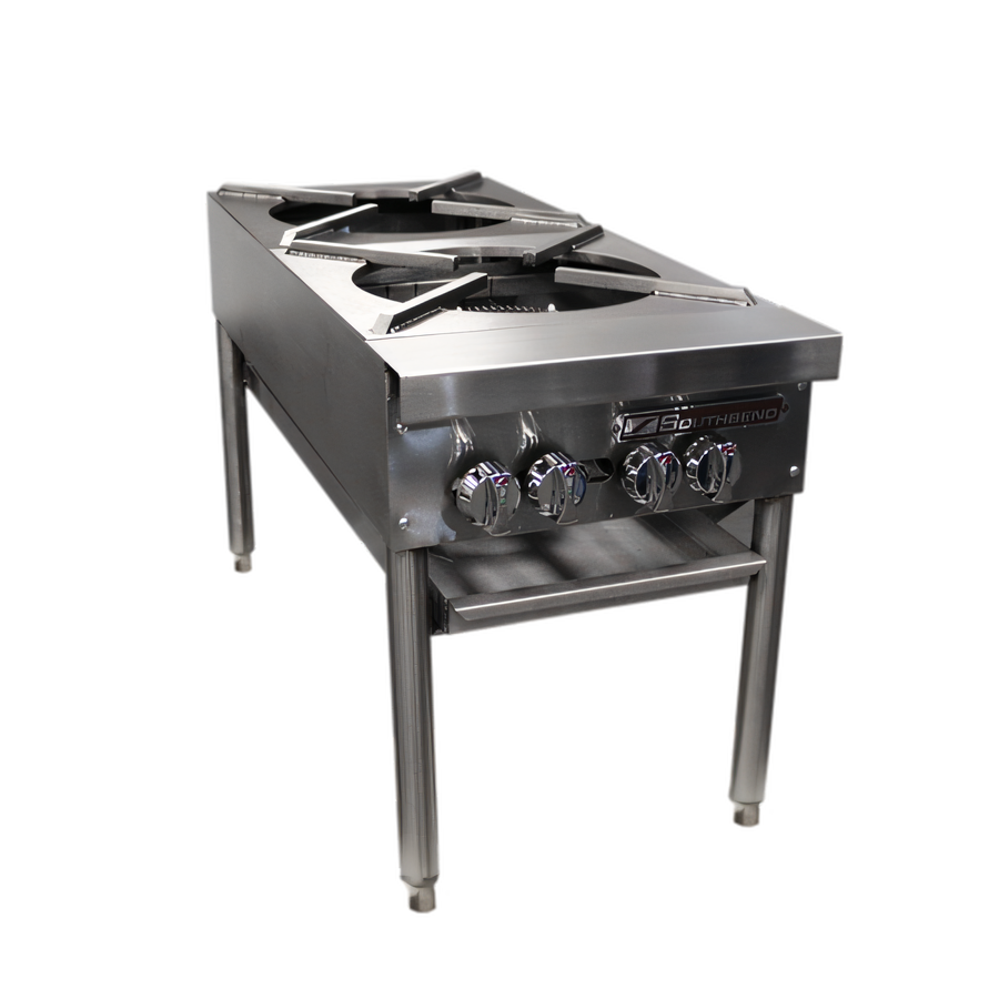 Product image #1 for Southbend SPR-2J-FB 18-Inch Double Stock Pot Range with 2 Cast Iron Burners, 90,000 BTU