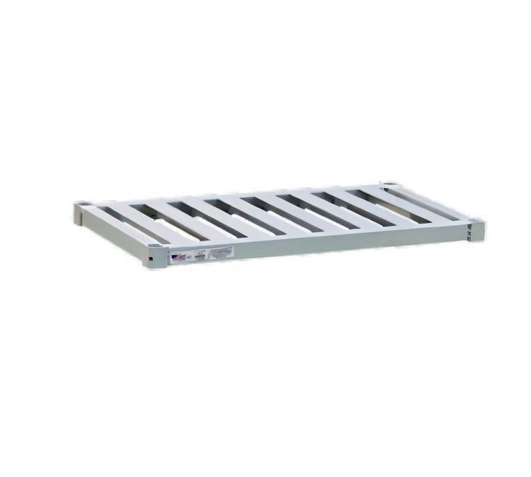 Product image #1 for New Age Adjust-A-Shelf T-Bar Wall-Mounted Shelf, 60 x 15 Inch Aluminum, 1,500 lb. Capacity