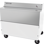 Thumbnail image #1 for Beverage Air SMF49HC-1-W-02 49-Inch Forced Air Single-Access School Milk Cooler, White Exterior, Stainless Steel Interior