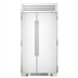 Thumbnail image #1 for True Residential 42-Inch Two-Section Side-by-Side Upright Refrigerator/Freezer with Solid Stainless Steel Doors and Built-In Ice Maker
