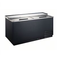 Black Diamond Glass Froster / Plate Chiller with 2 Sliding Solid Lids