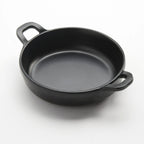 Thumbnail image #1 for American Metalcraft MC41 Round Melamine Casserole Dish with Handles, Black, 5 oz Case of 96