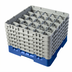 Thumbnail image #2 for Cambro Camrack Full-Size 25-Compartment Glass Rack with 6 Extenders, Blue