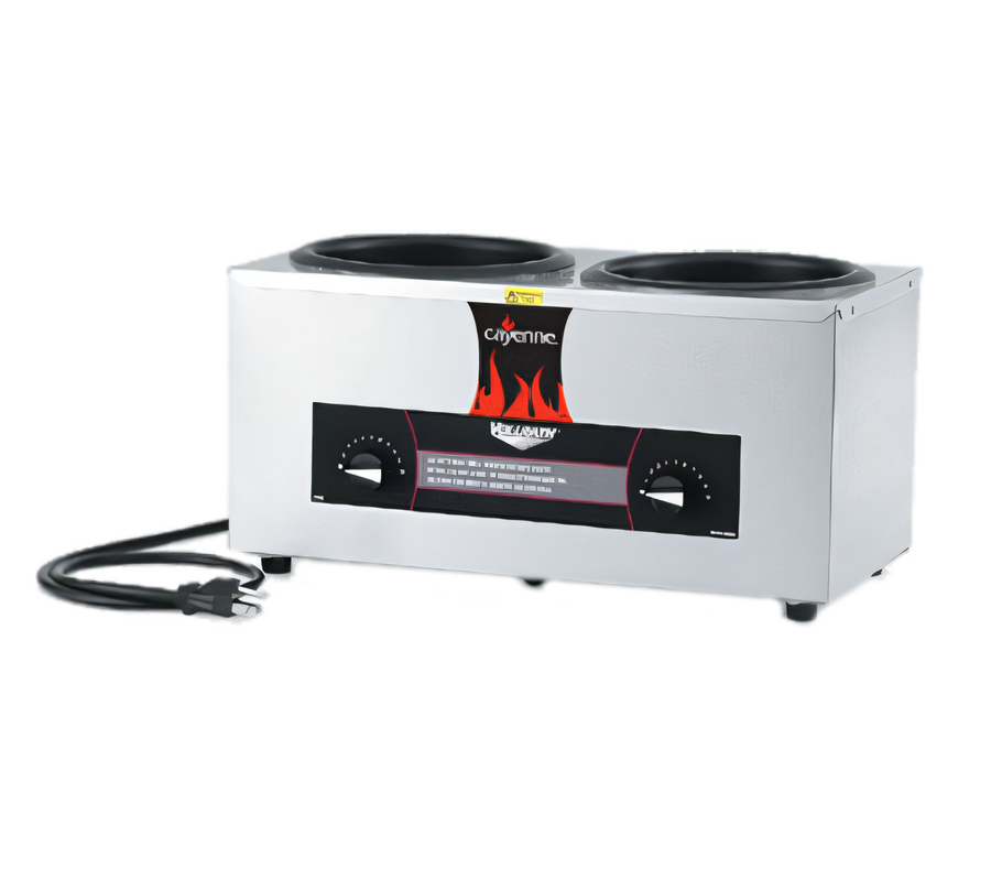 Product image #1 for Vollrath Cayenne Twin Well Countertop Wet Rethermalizer for (2) 4-1/8 Qt Insets, 120V