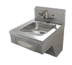 Thumbnail image #1 for Advance Tabco ADA Compliant Wall-Mounted Stainless Steel Hand Sink with 14 x 16 x 5 Bowl, Faucet, Soap Dispenser, and Towel Dispenser