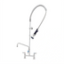 Thumbnail image #2 for T&S Brass EverSteel Stainless Steel 8-Inch Center Deck Mount Pre-Rinse Mixing Faucet with 12-Inch Swing Nozzle