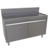 Thumbnail image #1 for Glastender DBCA-48 48-Inch Stainless Steel Underbar Drainboard Cabinet Base with Hinged Doors