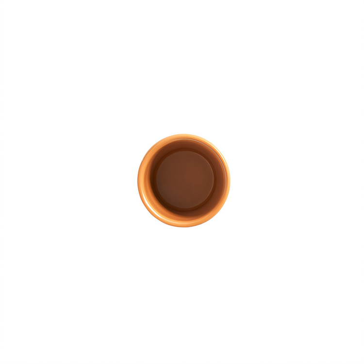 Product image #1 for American Metalcraft Marra Collection 6 oz Round Melamine Pot, Terracotta