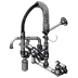 Thumbnail image #1 for T&S Brass Mini Wall-Mount Pre-Rinse Unit with Low Flow Spray Valve, 8-Inch Swing Nozzle, and Vacuum Breaker