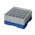 Thumbnail image #2 for Cambro Camrack® Full-Size 36-Compartment Glass Rack with 3 Soft Gray Extenders, Blue