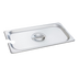 Thumbnail image #1 for Crestware 1/4 Size Notched Stainless Steel Steam Table/Holding Pan Cover with Handle