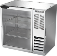 Beverage-Air 36-Inch Food-Rated Stainless Steel Back Bar Cooler with Glass Door