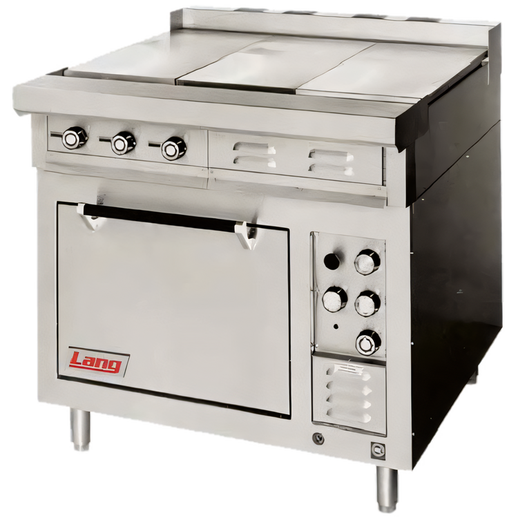 Product image #1 for 36 Inch Electric Heavy Duty Range with Standard Oven Base and 3 Hot Tops