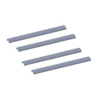 Thumbnail image #1 for Quantum TTK-20 Overhead Track Shelving Kit, Aluminum, Chrome Finish, 240-Inch Height, (2) 20-Foot Tracks, (4) End Plates