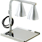 Thumbnail image #1 for Eagle Group RedHots BW-2-120 Freestanding Two-Bulb Heat Lamp Warmer, Adjustable Chrome-Plated Steel C-Frame, 2 x 250W, 120V