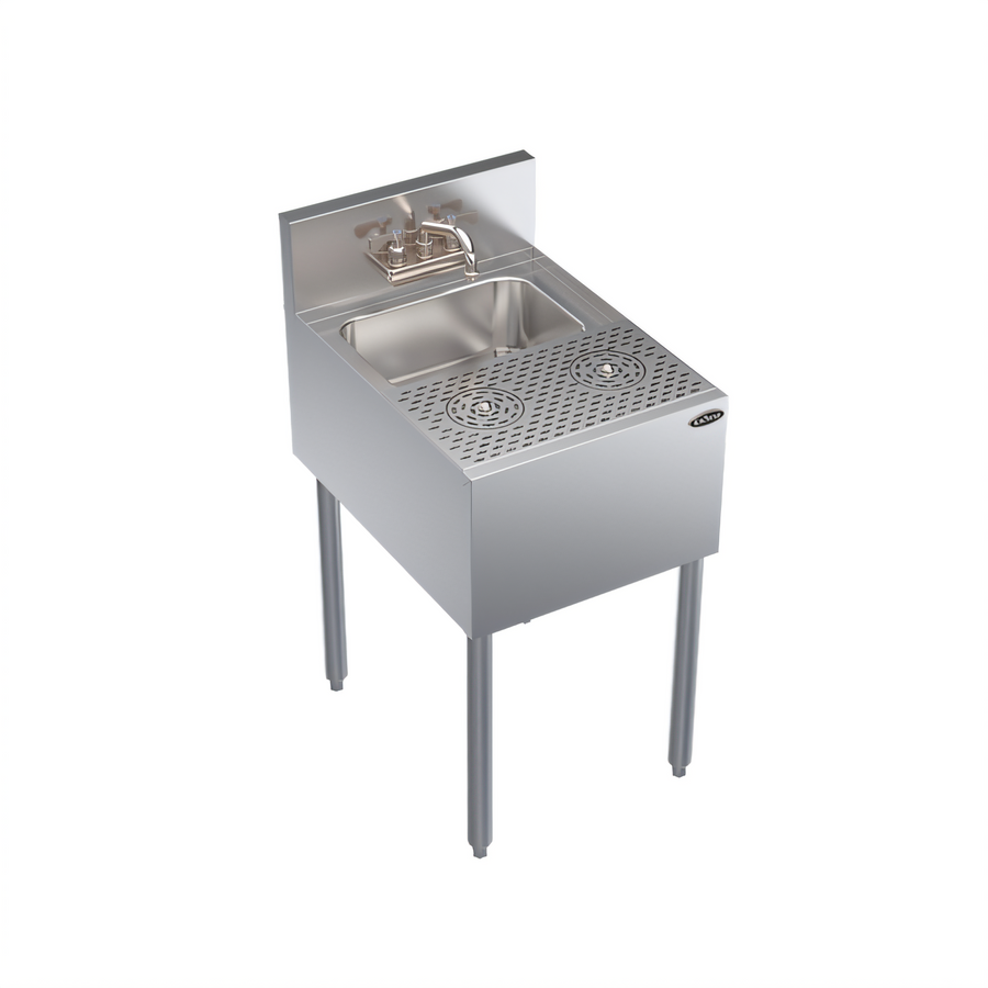 Product image #1 for Krowne Royal Series 18-Inch x 24-Inch Underbar Speed Station with Sink Bowl and Speed Rinser