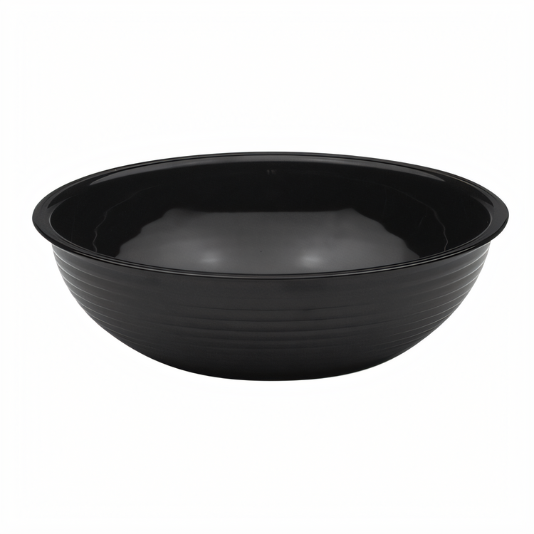 Product image #2 for Cambro Camwear® Round Ribbed Polycarbonate Bowl, 3.2 Qt., 10-Inch Diameter, Black