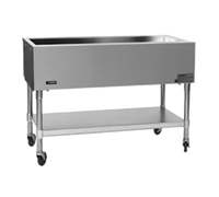 Eagle Group 4-Pan Portable Ice-Cooled Mobile Serving Counter, Open Base