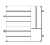 Thumbnail image #1 for Plate Crate® Adjustable Dishwasher Rack for 11-1/4 to 12-1/2 Inch Plates, 9-Plate Capacity