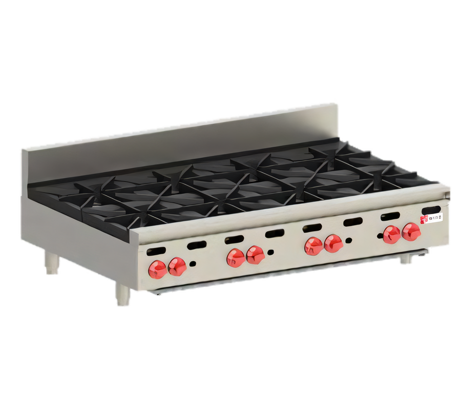 Product image #1 for Wolf Achiever AHP848 48-Inch Countertop Gas Hotplate, 8-Burner, 240,000 BTU