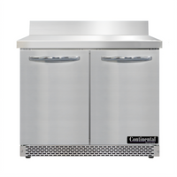 Continental Refrigerator 36-Inch Front-Breathing Worktop Freezer with 2 Solid Doors and 10.3 Cu. Ft. Capacity