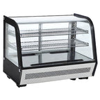 Thumbnail image #1 for Admiral Craft Equipment Corp. Black Diamond BDRCTD-160 35-Inch Countertop Refrigerated Display Case, Sliding Glass Doors, 5.2 Cu. Ft.
