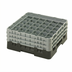 Thumbnail image #2 for Cambro Camrack Full Size 36-Compartment Glass Rack with 3 Soft Gray Extenders, Black
