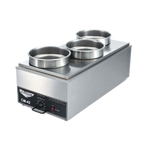 Thumbnail image #1 for Vollrath 19188 Three-Opening Round Cutout Adapter Plate, 8-3/8 in Cutouts, 300 Series Stainless Steel