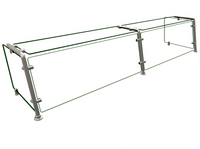 Hatco Flav-R-Shield EP21 Full-Service Pass-Over Sneeze Guard, 2-Bay, 84W x 18D x 17.25H Inches