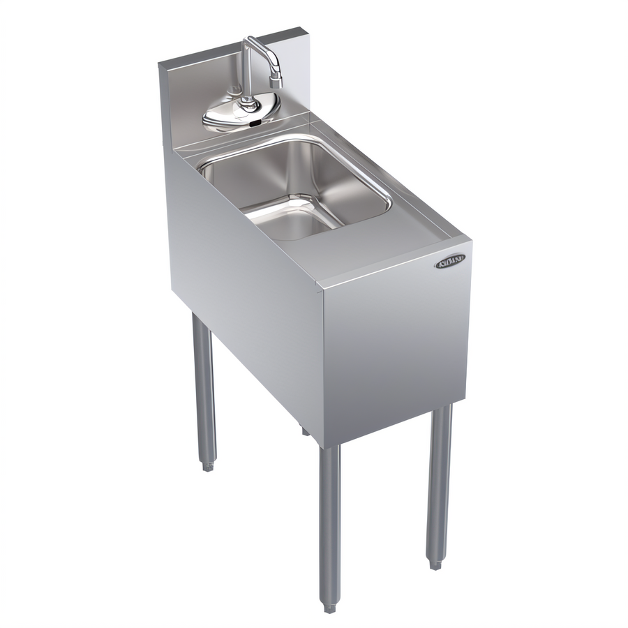 Product image #1 for Krowne Royal Series Stainless Steel Freestanding Underbar Hand Sink with Electronic Sensor Faucet, 12 x 24 x 36.5 Inches