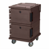 Thumbnail image #1 for Cambro Ultra Camcart Double-Compartment Front-Loading Insulated Food Pan Carrier, Dark Brown, 90-Qt. Capacity