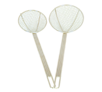 9-Inch Chrome-Plated Wire Mesh Skimmer with Reinforced Bowl