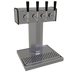 Thumbnail image #1 for Glastender BT-4-SS Countertop Air-Cooled Tee Draft Dispensing Tower with 4 Faucets