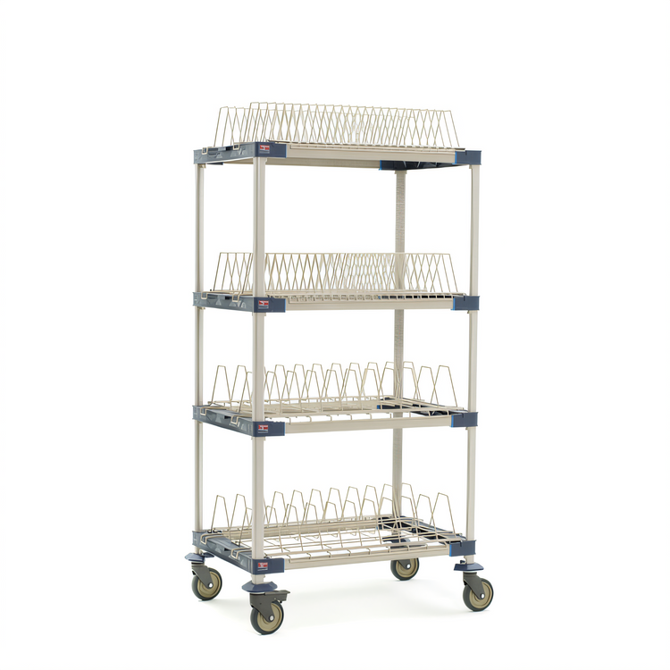 Product image #1 for MetroMax 4 36-Inch Wide 4-Tier Mobile Drying Rack Unit for Trays, Cutting Boards, Sheet Pans and Steam Pans