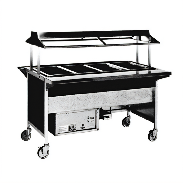 Product image #1 for Atlas Metal CABT-4 4-Pan Refrigerated Cold Food Serving Counter