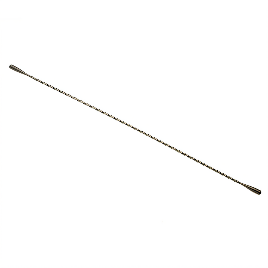 Product image #1 for Barfly 17-1/8 Inch Double End Bar Stirrer with 18/8 Stainless Steel Core, Gun Metal Black-Plated Finish