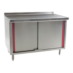 Thumbnail image #1 for Eagle Group Spec-Master UCB3048SEM Enclosed Stainless Steel Work Table, Sliding Doors, 14-Gauge Top, Marine Edge, 48 x 30 Inches