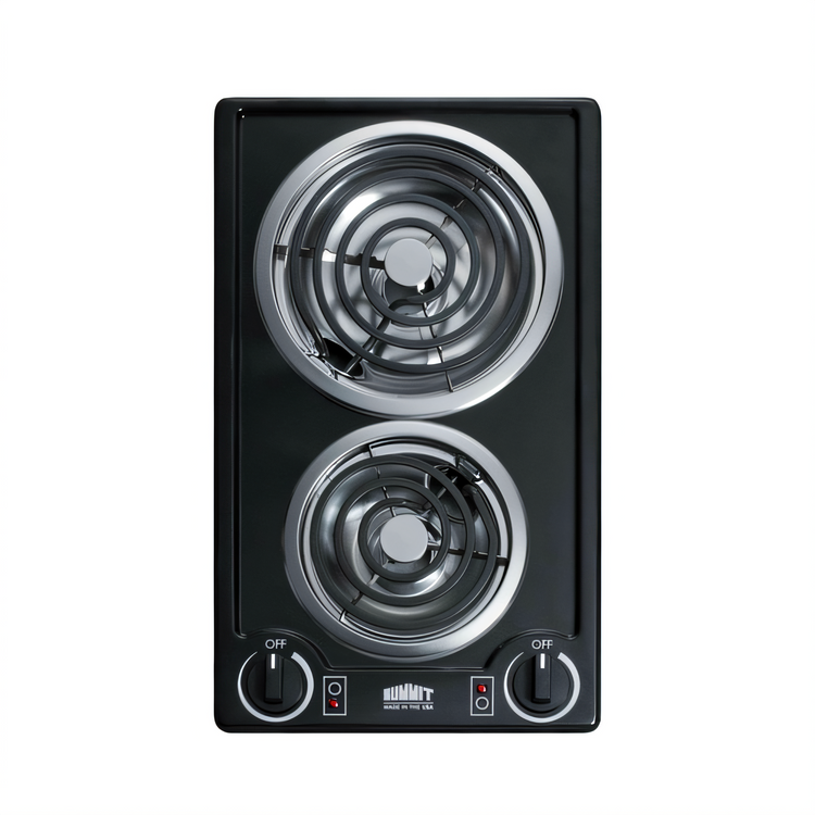 Product image #1 for Summit Commercial 12 Inch Two-Burner Electric Radiant Cooktop with Coil Burners