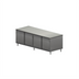 Thumbnail image #1 for BK Resources Dual-Access Stainless Steel Chef Table Cabinet Base with Locking Hinged Doors, 120 x 30 Inches