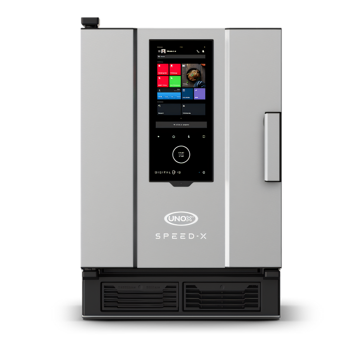 Product image #1 for UNOX USA SPEED-X Electric Combi Oven, Floor Model, 10 GN 2/3 Tray Capacity