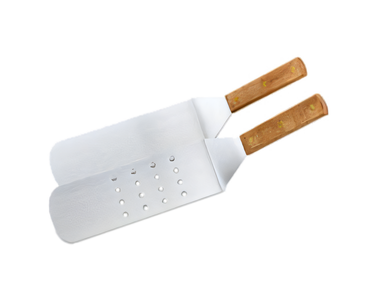 Product image #1 for 14-Inch Perforated Hamburger Turner with Stainless Steel Blade and Wood Handle