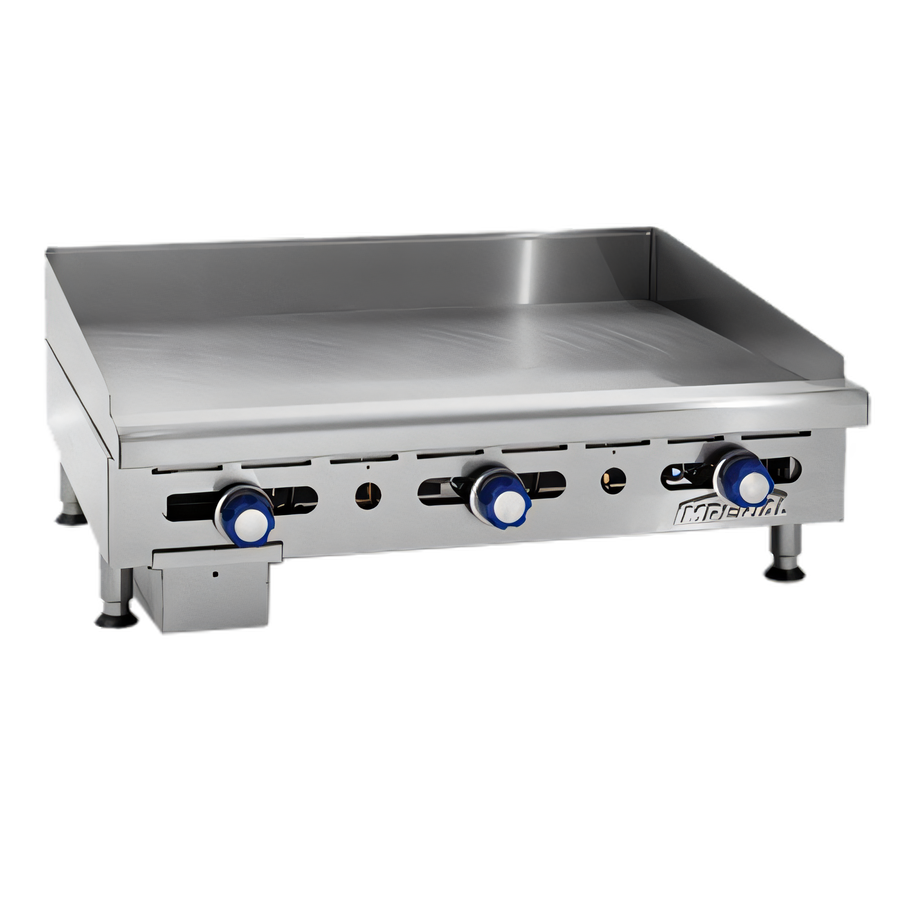 Product image #1 for Imperial 48-Inch Countertop Gas Griddle with 1-Inch Smooth Polished Steel Plate