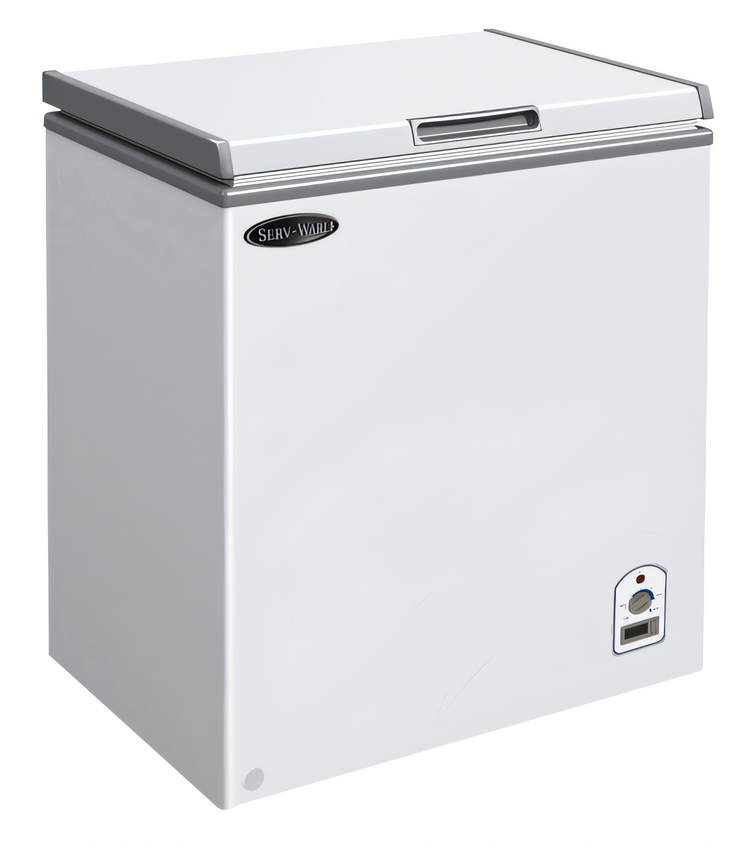 Product image #1 for Serv-Ware 7.1 Cu. Ft. White Solid Door Chest Freezer with Locking Lid