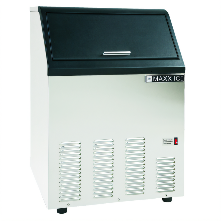 Product image #1 for Maxx Ice Half Dice Cube Ice Maker With Bin, Air-Cooled, 125 lb/Day, 35 lb Storage