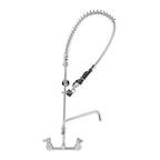 Thumbnail image #1 for T&S Brass equip 5PR-8W14-C 8-Inch Wall-Mount Low-Flow Pre-Rinse Unit with 14-Inch Swing Nozzle and Add-On Faucet