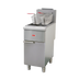 Thumbnail image #1 for Omcan USA Commercial Natural Gas Floor Model Fryer, 40-50 lb Capacity, 4 Tube Burners